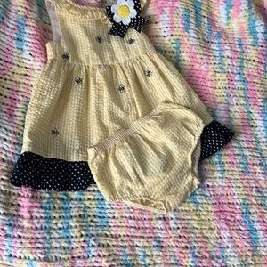 Two piece set dress Counting Daisies